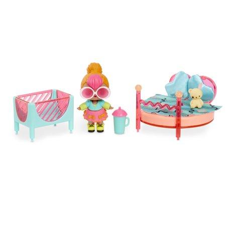 LOL Surprise Dolls Furniture Bedroom & Neon Q.T. Pack