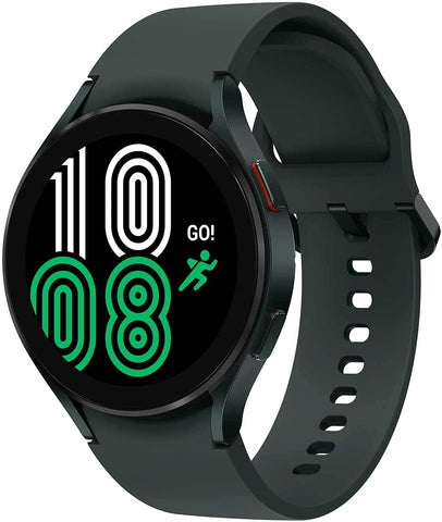 Samsung Galaxy Watch4, 44mm, Silver, Smart Watch, Health Monitoring, Fitness Tracker, Long Lasting Battery, Bluetooth, 44 mm, Green