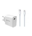 DEVIA SMART SERIES PD QUICK CHARGER SET WITH USB-C TO LIGHTNING CABLE UK,18W