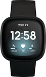 Fitbit - Versa 3 Health & Fitness Smartwatch - Black/Black Aluminum