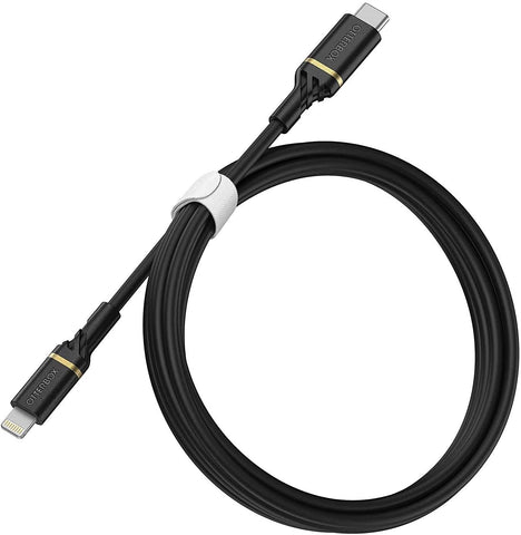 OtterBox Performance Fast Charge Cable USB C to Lightning PD 2M Charging & Sync Cable Black