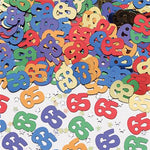 65th Birthday Multicoloured Confetti