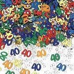 40th Birthday Multi Coloured Confetti