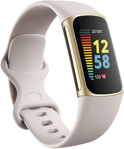 Fitbit Charge 5 Fitness Tracker - Gold / White