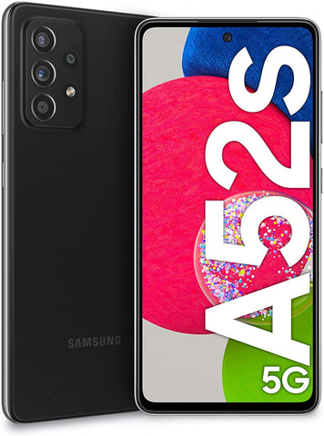 Samsung Galaxy A52s 5G Smartphone without Contract 6.5 Inch Infinity-O FHD+ Display 128 GB Memory 4,500 mAh Battery and Super Quick Charge Function Black