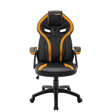 Mars Gaming Chair Padded Seat Black / Yellow (Collection Only)