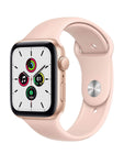 Apple Watch SE (GPS), 44mm Gold Aluminium Case with Pink Sand Sport Band