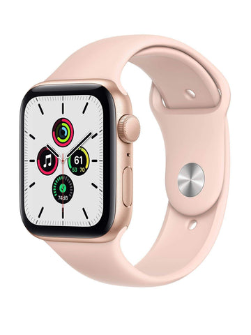 Apple Watch SE (GPS), 44mm Gold Aluminium Case with Pink Sand Sport Band