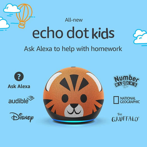 All-new Echo Dot (4th generation) Kids Bluetooth Speaker | Designed for children, with parental controls | Tiger
