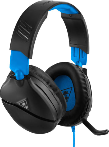 Turtle Beach RECON 70 Gaming Headset, Black / Blue for PlayStation PS4 PS5, Xbox and Nintendo Switch