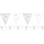 Silver Anniversary Flag Bunting 12ft