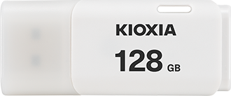 Kioxia TransMemory U202 USB Memory 2.0 Flash Drive, 128 GB, White