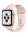 Apple Watch SE (GPS), 40mm Gold Aluminium Case with Pink Sand Sport Band