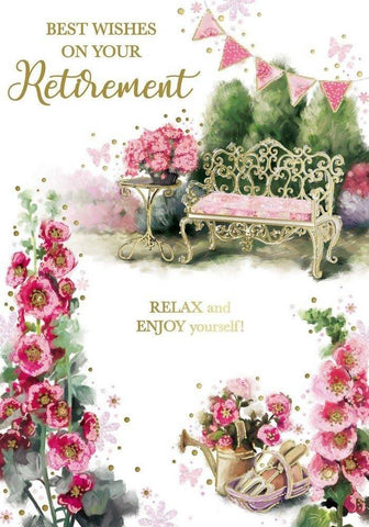 Retirement Card Pink