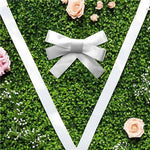 White Wedding Car Ribbon & Bows Kit-9m