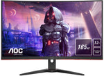 AOC Gaming C32G2AE 80 cm (31.5 Inch) Curved Monitor (HDMI, DisplayPort, 1ms Response Time, 1920 x 1080 Pixels, 165 Hertz, FreeSync Premium) Black/Red