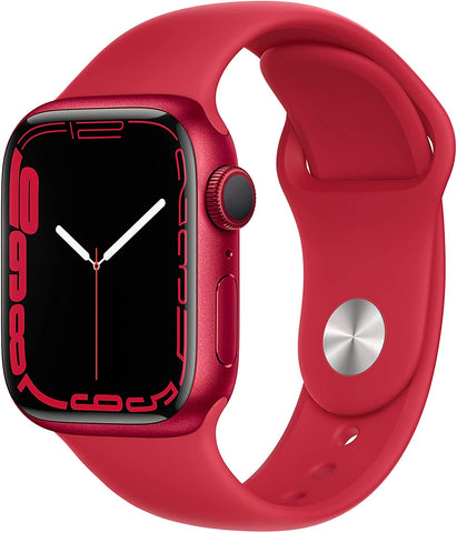 Apple Watch Series 7 (GPS, 41mm) - (PRODUCT)RED Aluminium Case with (PRODUCT)RED Sport Band