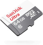 Sandisk Ultra Memory Card Microsdxc 64GD + SD Adapter 100Mb/S Class 10 Uhs-I - microSDXC UHS-I for Nintendo Switch, Android, DJI, GoPro