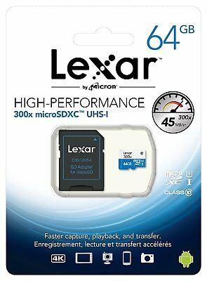 Lexar 32GB Class 10 MicroSDHC Card With Adapter for Mobile Phone, Nintnendo Switch etc