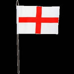 England Medium Polyester Hand Waving Flags