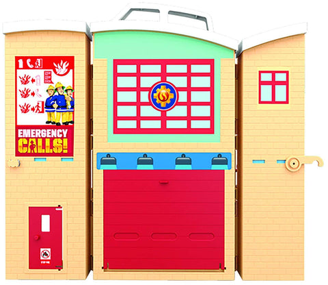 Fireman Sam Fire Station Rescue Set With 2 Vehicles & 3 Figures Toy Playset