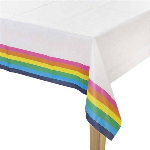 Rainbow Paper Table Cover