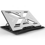 Cooling Base Bracket For Laptop Up To 15.6 "Gray Aluminum