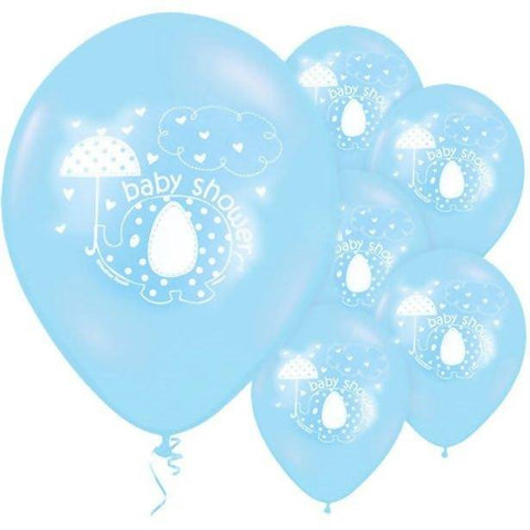 Umbrellaphants Blue Balloons - 12" Latex