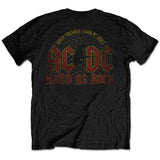 AC/DC UNISEX TEE: HARD AS ROCK (BACK PRINT)