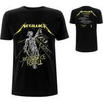 METALLICA UNISEX TEE: AND JUSTICE FOR ALL TRACKS (BACK PRINT)