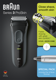 BRAUN 3000 SHAVER SPECIAL PACK INC EN10 - RECHARGEABLE