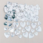 Silver Love Hearts Table Confetti