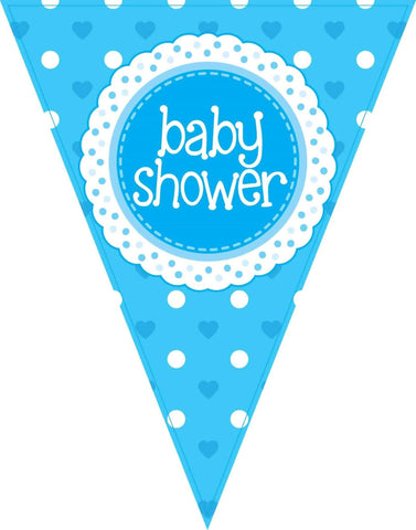 Blue Baby Shower Bunting