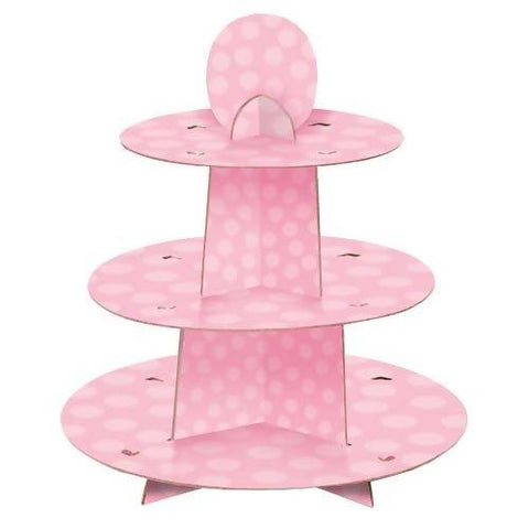 Pink Dot Cup Cake Stand