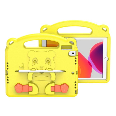 DUX DUCIS PANDA Series Shockproof EVA Protective Case with Handle & Holder & Pen Slot For iPad 10.2 (2020) / (2019) (Yellow)