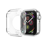 Apple Watch Series SE, 6, 5 & 4 40mm Plating TPU Round Hole Hollowing Protective Case Cover (Transparent)