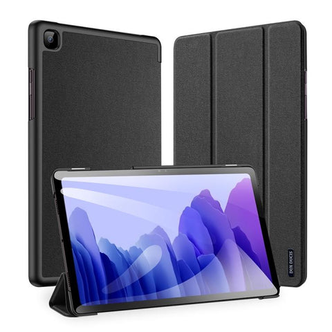 Samsung Galaxy Tab A7 SM-T505 (2020) 10.4 inch DUX DUCIS Domo Series Horizontal Flip Magnetic PU Leather Case with Three-folding Holder (Black)