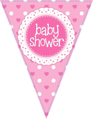 Pink Baby Shower Bunting