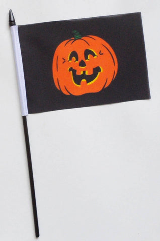 Small Pumpkin Halloween Polyester Hand Waving Flag