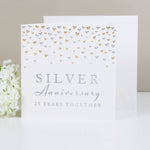 Amore Deluxe Card - Anniversary- Silver