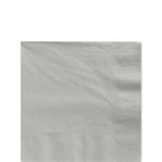 Silver Lunch Napkins 33cm