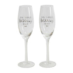 On Your Wedding Day Champagne Flutes
