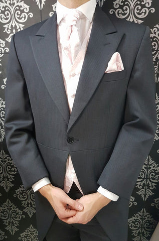 Grey Tailcoat Paris Pink Suit Hire