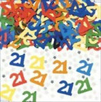 21st Birthday Multi Coloured Confetti