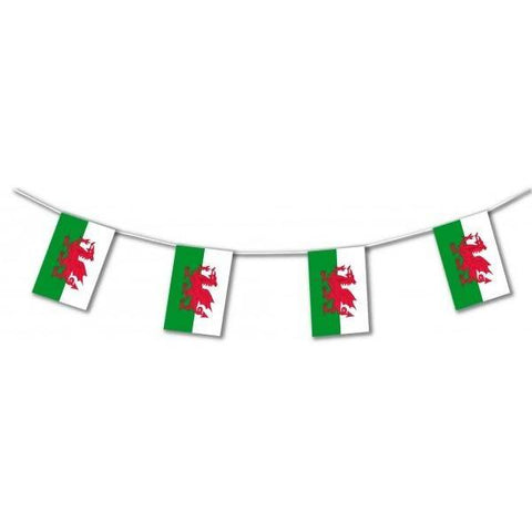 17ft Wales Plastic Flag Bunting