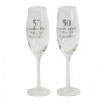 Amore Champagne Flutes-50th Anniversary-Set of 2
