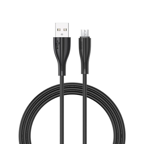 JOYROOM 2.4A Micro USB to USB Charging Cable PVC Data Cable 1m (Black)