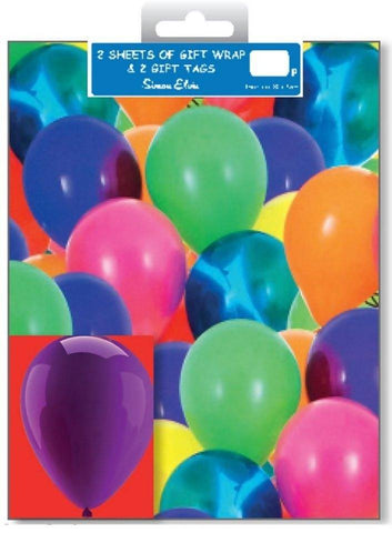 Wrap and Tags Balloons-2pk
