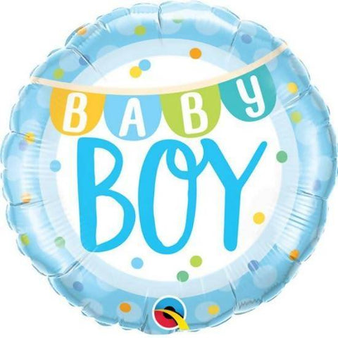 Baby Boy Banner Style 18inch Foil Balloon