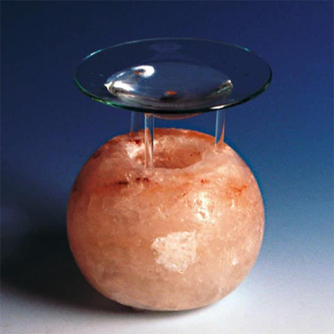 'Feng Shui' Himalayan Salt Lamp (Candlelit) Diffuser  with Saucer